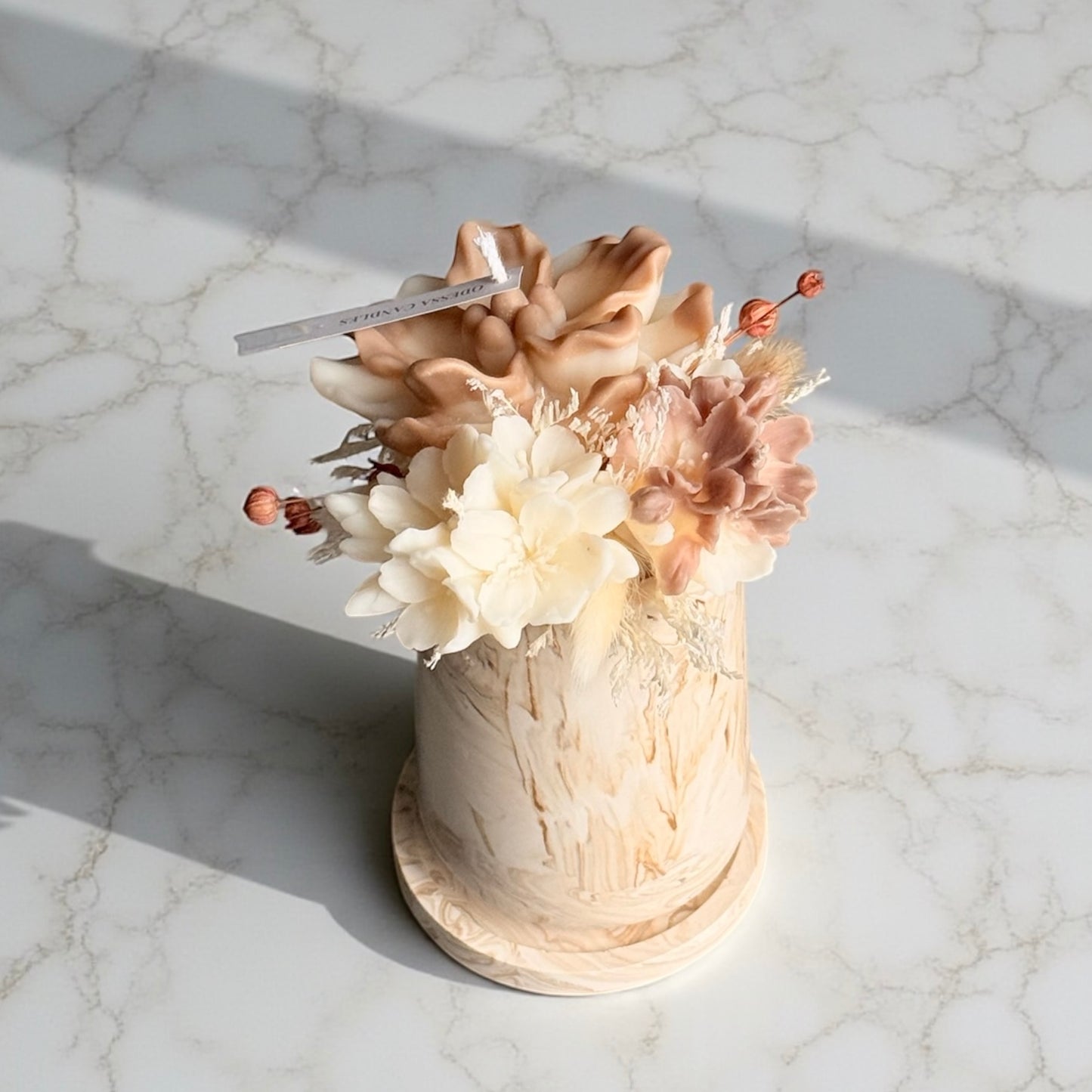 Marble Bloom Arrangement