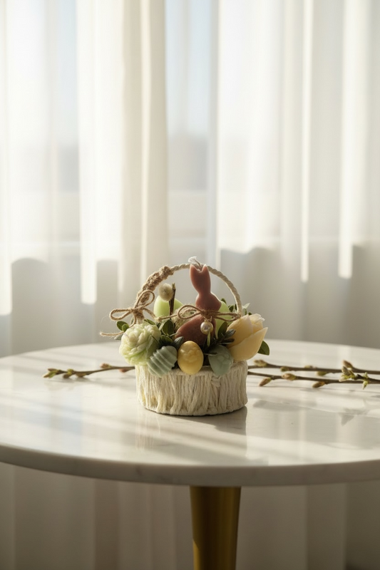 Pastel Garden Basket