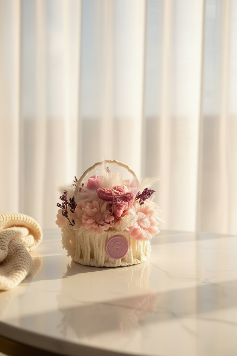 Cotton Bloom Basket