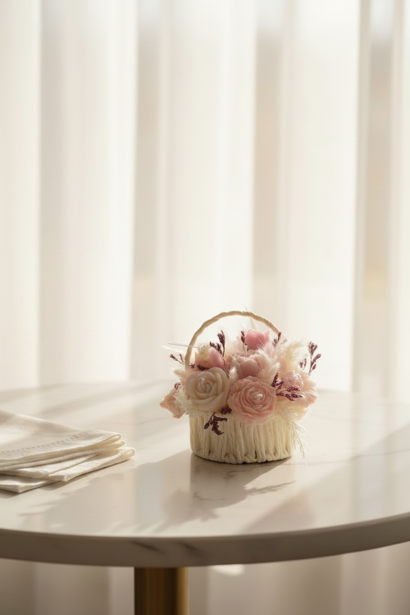 Cotton Bloom Basket