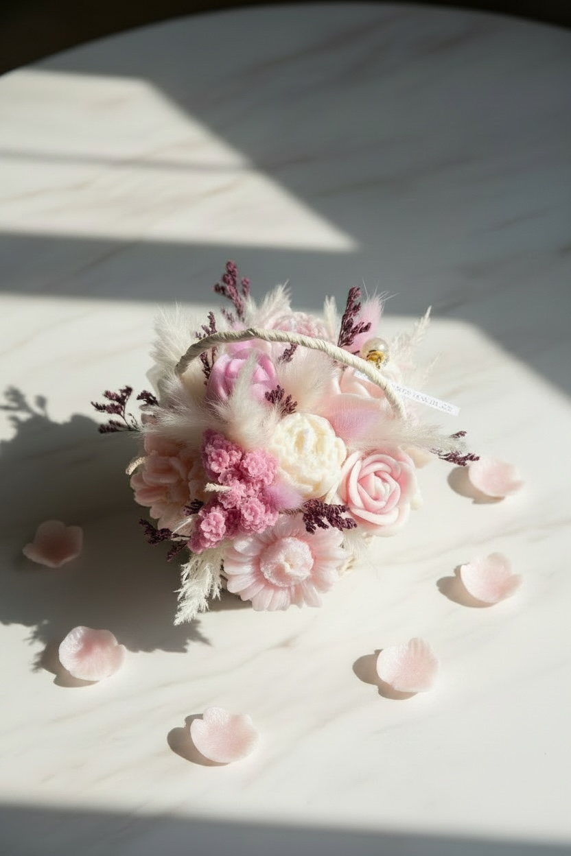 Cotton Bloom Basket