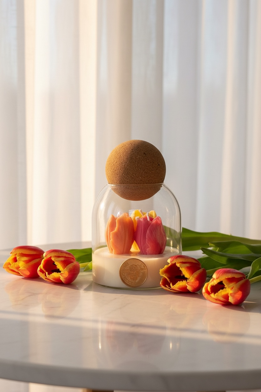 Tulips in Glass