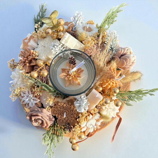 Winter Luxe Wreath Candle