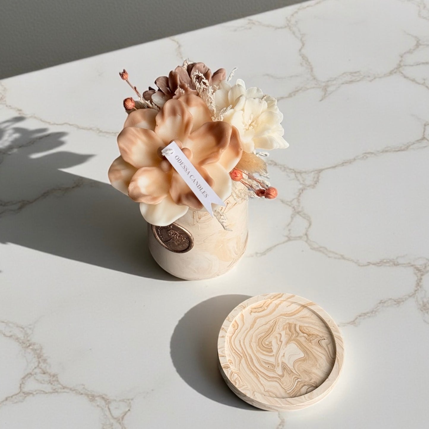 Marble Bloom Arrangement