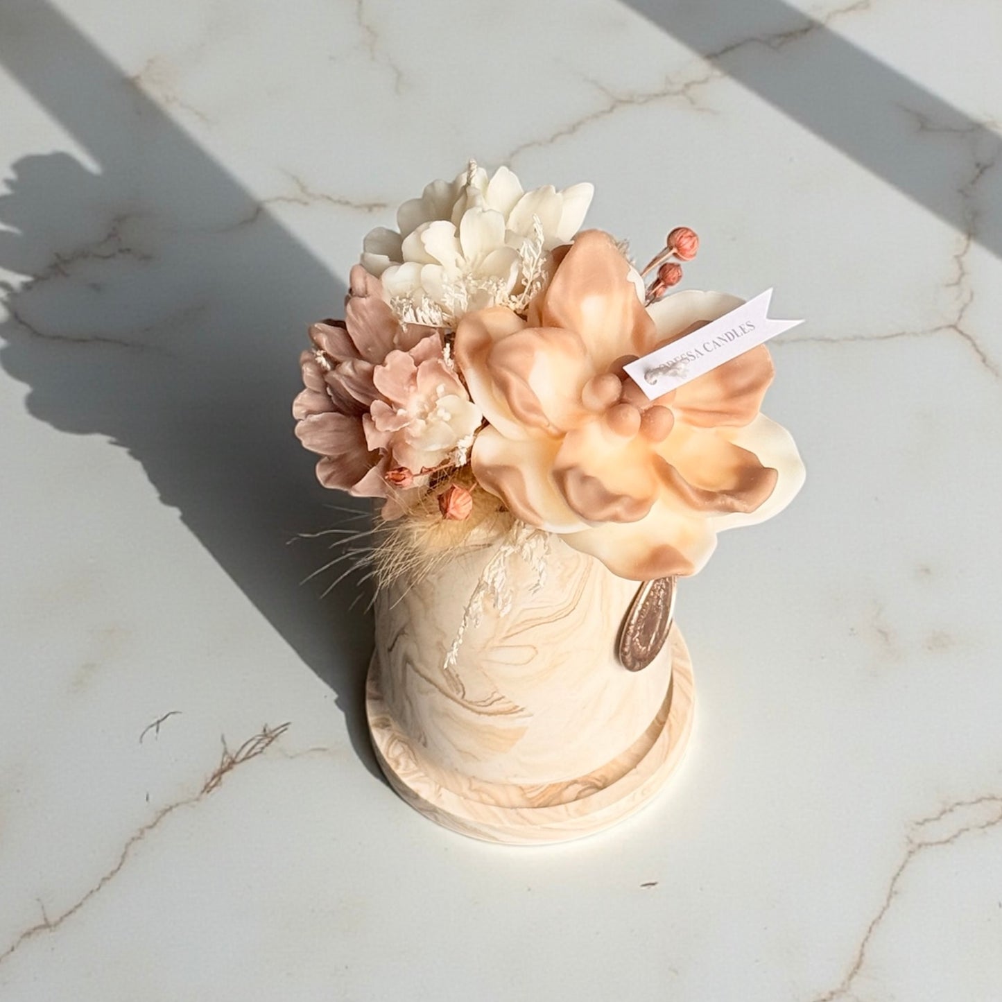 Marble Bloom Arrangement