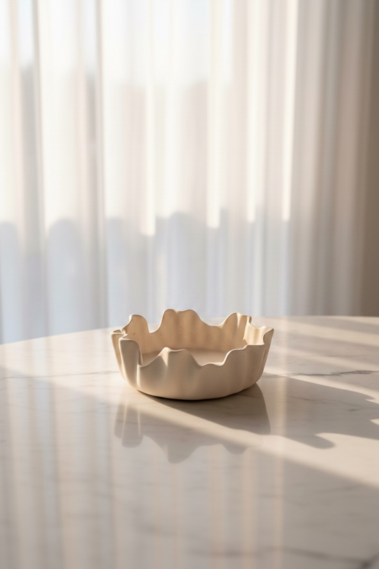 Ivory Wave Bowl